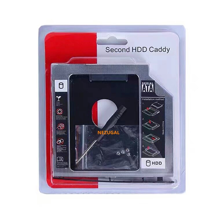 2nd HDD Caddie 12,7mm 9,5mm SATA 3,0 2.5 ''HD Festplatte Gehäbenutzen SSD fallen Kasten Für Laptop CD-Rom DVD-Rom optisch Bucht SATA