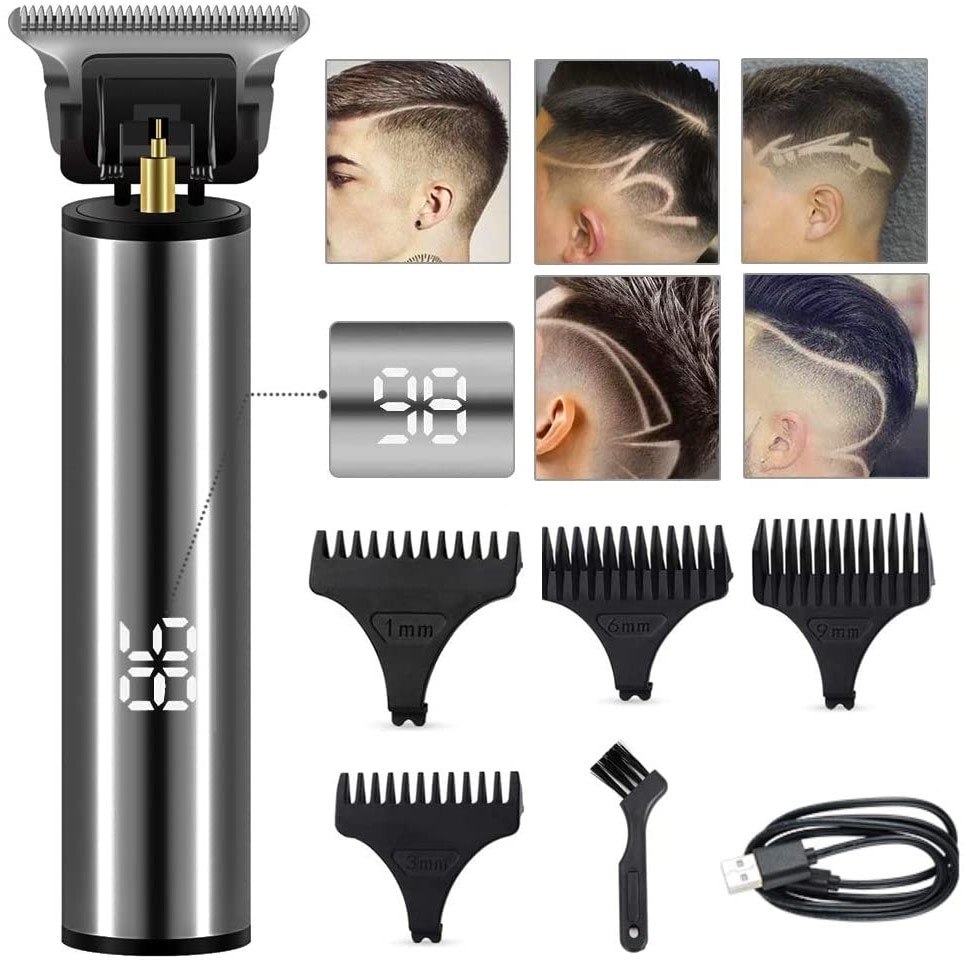 YBLNTEK Elektrische Haar Trimmer USB Aufladbare Glatze Haar Haarschneidemaschine LED-anzeige kabellos Rasierer Trimmer Haar Schneiden Maschine