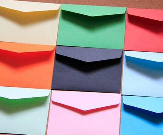 14 stücke Bunte Umschlag Kraft Papier Umschlag Postkarte Einladung knapp Schreibwaren Party Favor Papier Tasche 11,5x8 cm