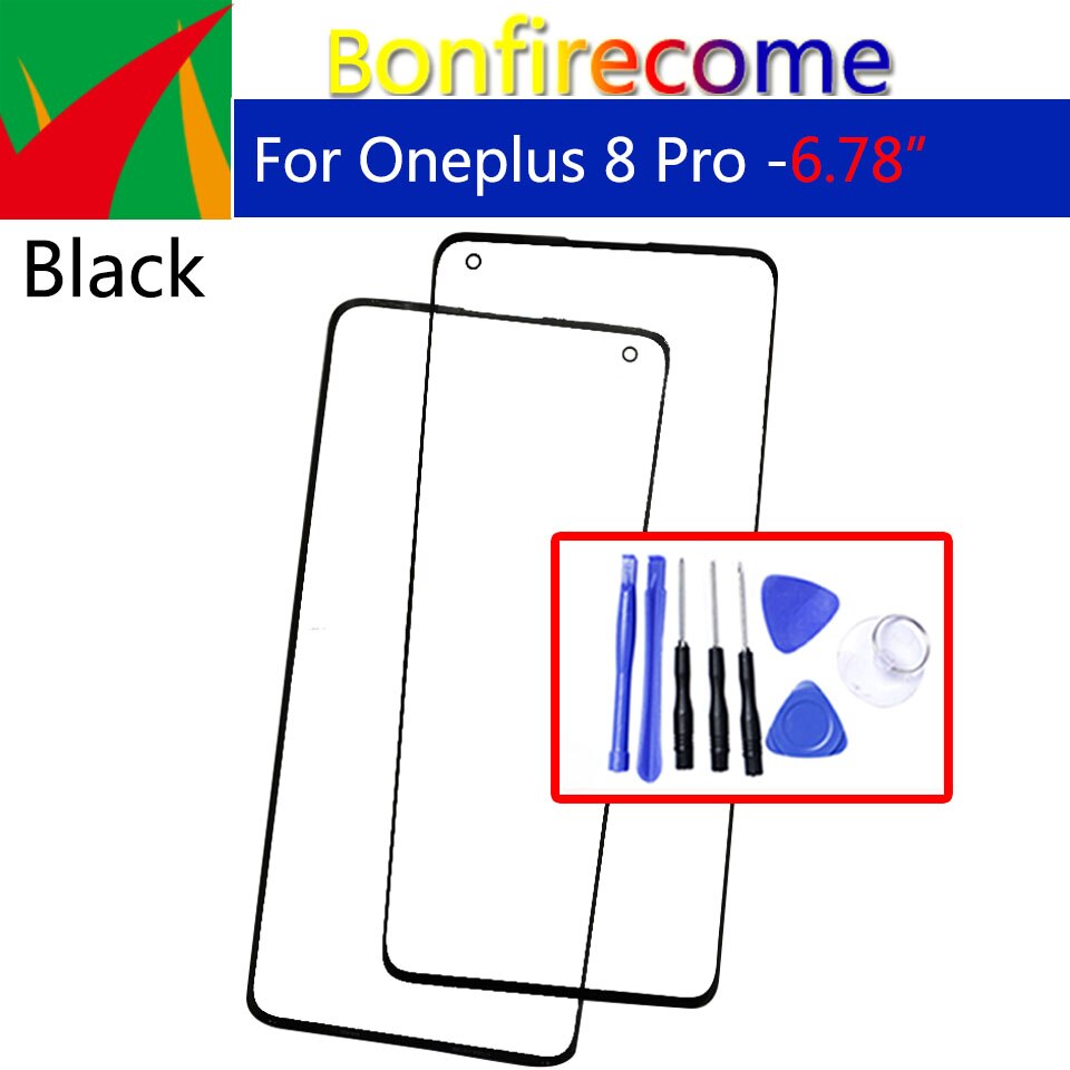 äußere Bildschirm Für Oneplus 8 Profi 8Profi Vorder berühren Tafel LCD Anzeige Aus Glas Abdeckung Objektiv Reparatur Ersetzen Teil