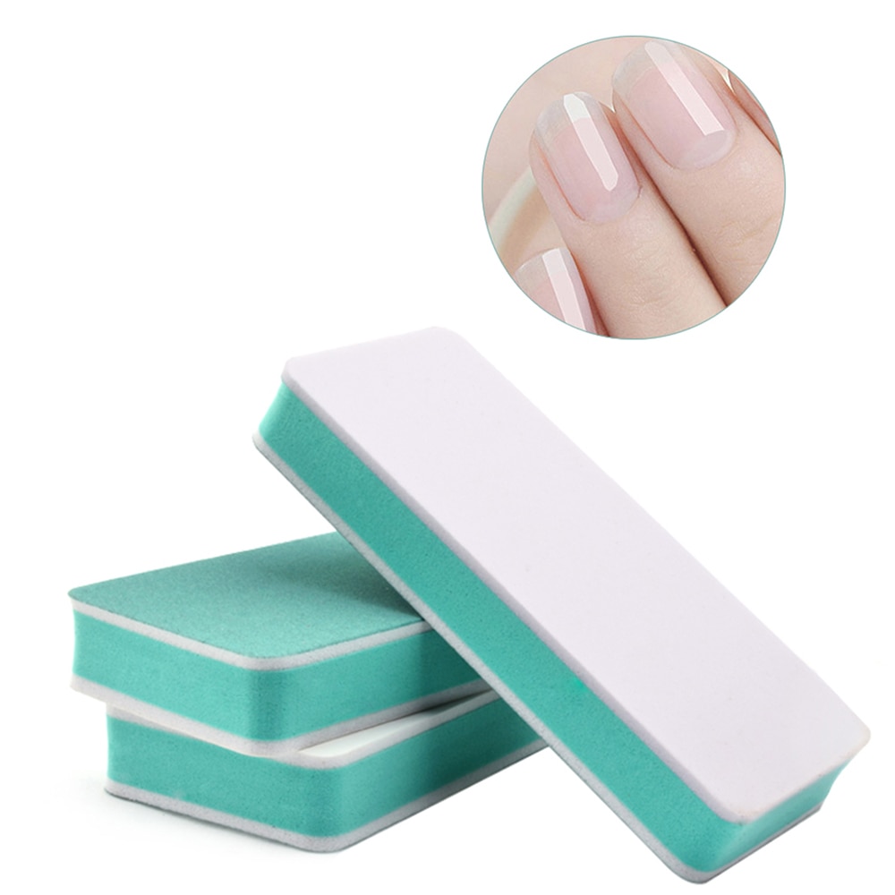 ELECOOL 4/2 Gesicht UV Gel Polierer Glatte Nagel Kunst Puffer Manikübetreffend Pedikübetreffend Schleifen Minze Grün Farbe Nagel Kunst Werkzeuge Für frauen