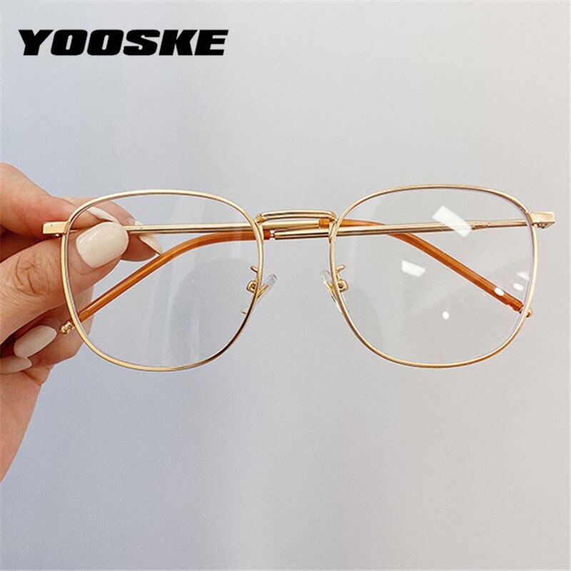 YOOSKE Anti Blaues Licht Gläser Rahmen Geistige Gläser Frauen Männer Spektakel Brille Rahmen Brille Transparente Gläser