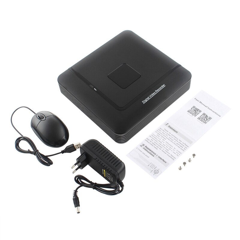 4 kanal AHD DVR Überwachung Sicherheit CCTV Recorder DVR 4CH 720P hybrid DVR für Analog AHD IP EU Stecker