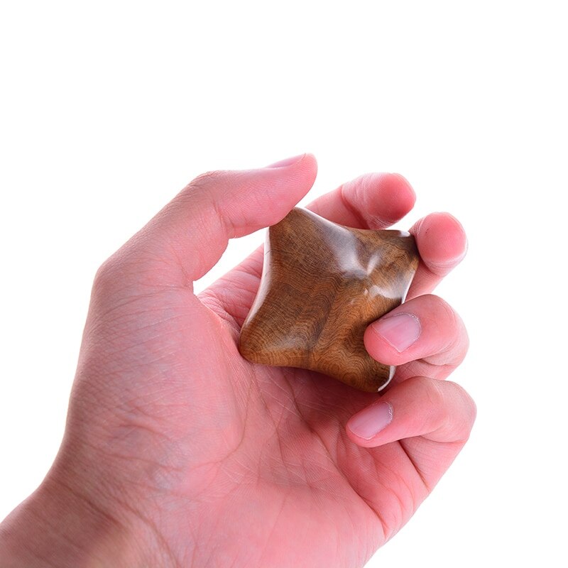 1Pc Akupressur Aktive Schaben Klar sterben Lymphdrainage Duftenden Holz Sechseckigen Massage Ball Massagegerät Heißer