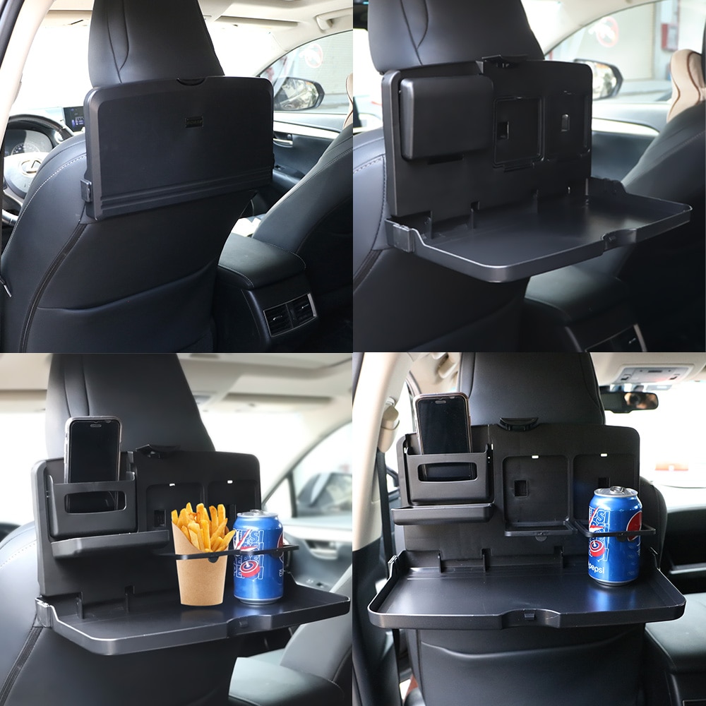 Auto Falten Lebensmittel Tasse Tablett Auto Styling Esstisch Trinken Halfter Auto Innen Lagerung Regal Rücksitz Tasse Halfter Auto Zubehör