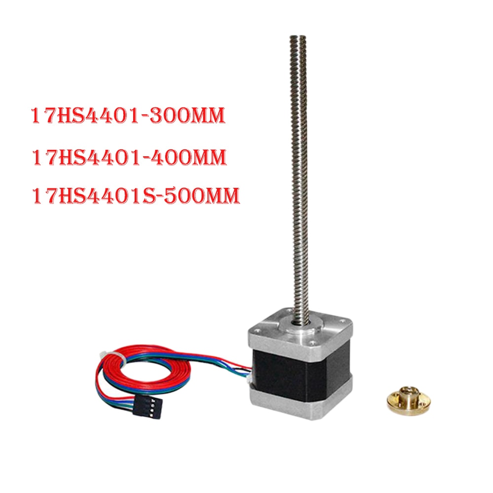 3d drucker 17HS4401 300mm/400mm/500mm länge 1 stücke Motor- nema17 stepper Motor- mit T8 schraube blei 8mm 300mm 42 Motor- 42BYGH