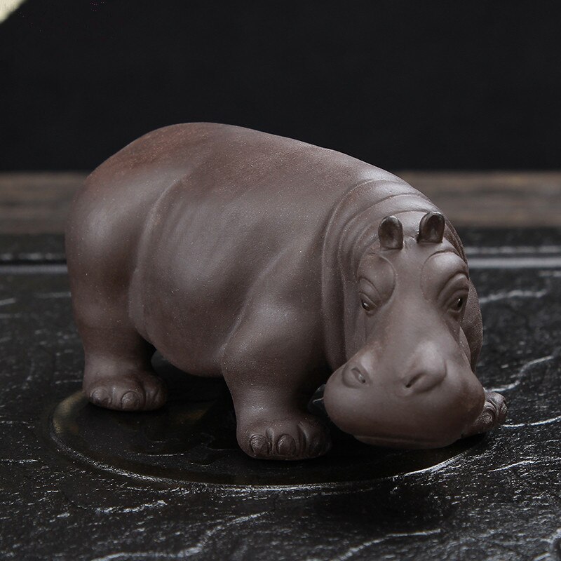 Tee Haustier Ebene Nilpferd Lila Lehm Heimat Dekor Tee Dekoration Tee Haustier Tonne Tee Haustier