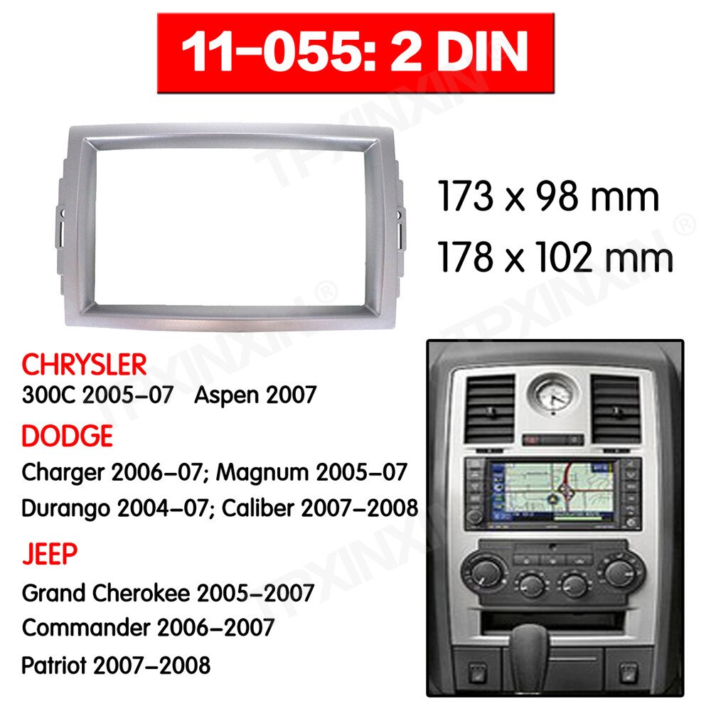 Auto Radio Rahmen Tafel Auto Radio Stereo Faszie Für CHRYSLER 300C 2005-2007 Bindestrich Platte facia Tafel montieren trimmen Bausätze Rahmen Adapter