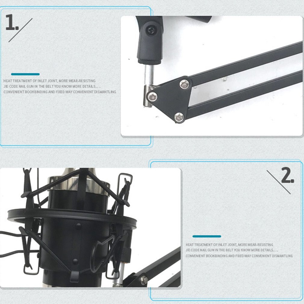 Mikrofon Schreibtisch-Mic Clip Halfter Stativ Nb35 Live Ausleger Halterung Universal- Mikrofon Halterung ONLENY