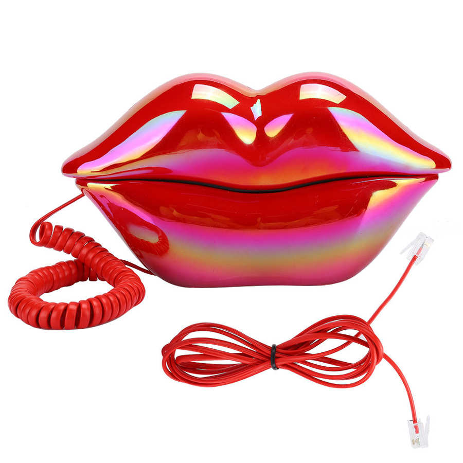 kabellos telefon Kreative verrotten Lippen Festnetz Telefon Europäischen Stil Schreibtisch Telefon für Heimat Sekretariat telefon tragbare Telefon