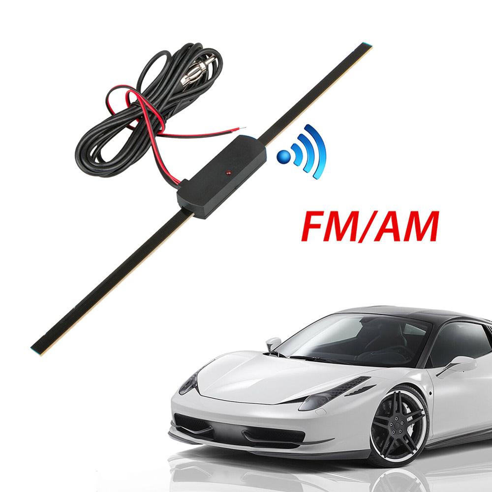 Universal- Auto Antenne Booster Auto Elektronische FM/bin Radio Antenne Windschutzscheibenhalterung 12V Schwarz Auto Elektronische Neue