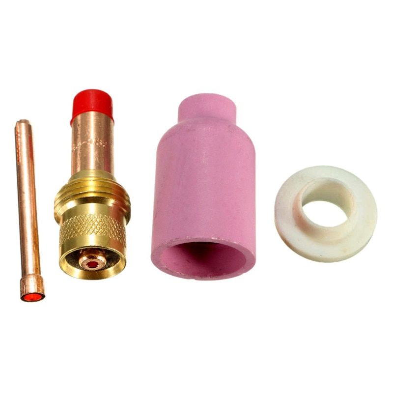 4Stck TIG Gas Objektiv Bausatz Größe 3/32 "45V26 10N24 54N15 54N01 passen Perücke-schweißbrenner PTA DB SR WP17 18 26 Serie