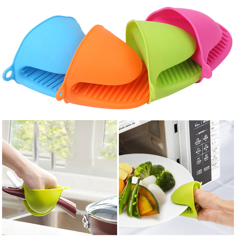 Verdicken Lebensmittelqualität Silikon Anti Handschuhe Schüssel Ordner Küche Wärmedämmung Nehmen Platte Ordner Backofen Hand Clip