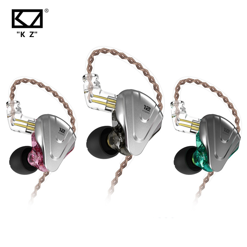 KZ ZSX Terminator Metall Headset 5BA + 1DD hybrid 12 Treiber HIFI Bass Ohrhörer in-Ohr-Monitor Lärm abbrechen Kopfhörer