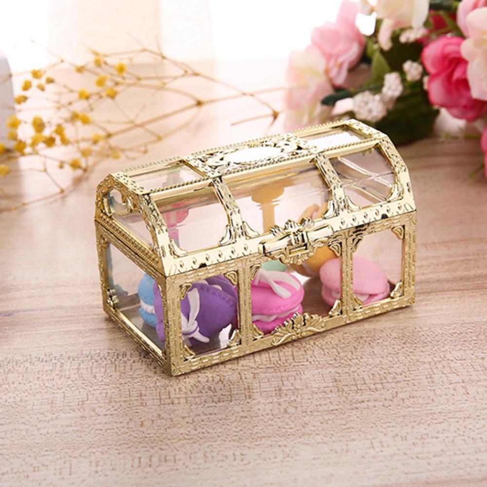 Jahrgang transparent Lagerung Kasten Süßigkeiten Schmuck Schmuck Halfter Organizer Container