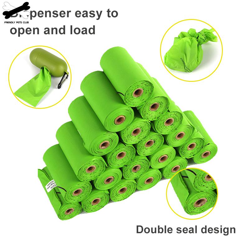 Hund Kacke Taschen 4/8 Rollen Abbaubare Müll Abfall Taschen extra Dicke Starke Kacke Taschen Garantiert Leck-beweis Für Große kleine Hund