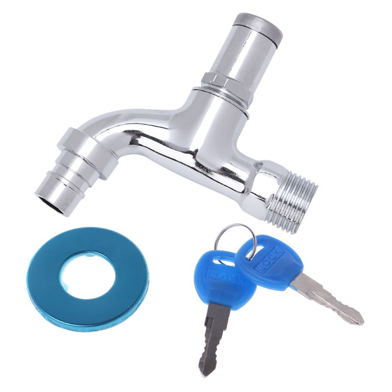 1 stück draussen Anti-diebstahl Waschbecken Wasserhahn Mit Schloss Schlüssel Einzigen Handgriff AbschließBar Haushalt Waschen Wasserhahn