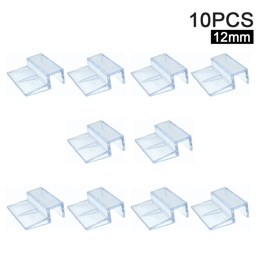 10 stücke Stehen Fisch Panzer Glas Abdeckung Clip Multifunktionale Hause Unterstützung Halfter Klar Aquarium Einfach Installieren Haustier Liefert Acryl
