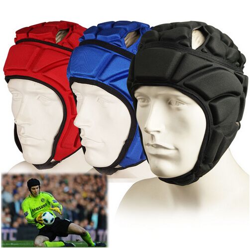 männer Petr Cech Schwarz verrotten blau Casque fußBall Torwart kopf Pad schützen fußBall ausrügestochen Schutzhülle Bausätze Helm