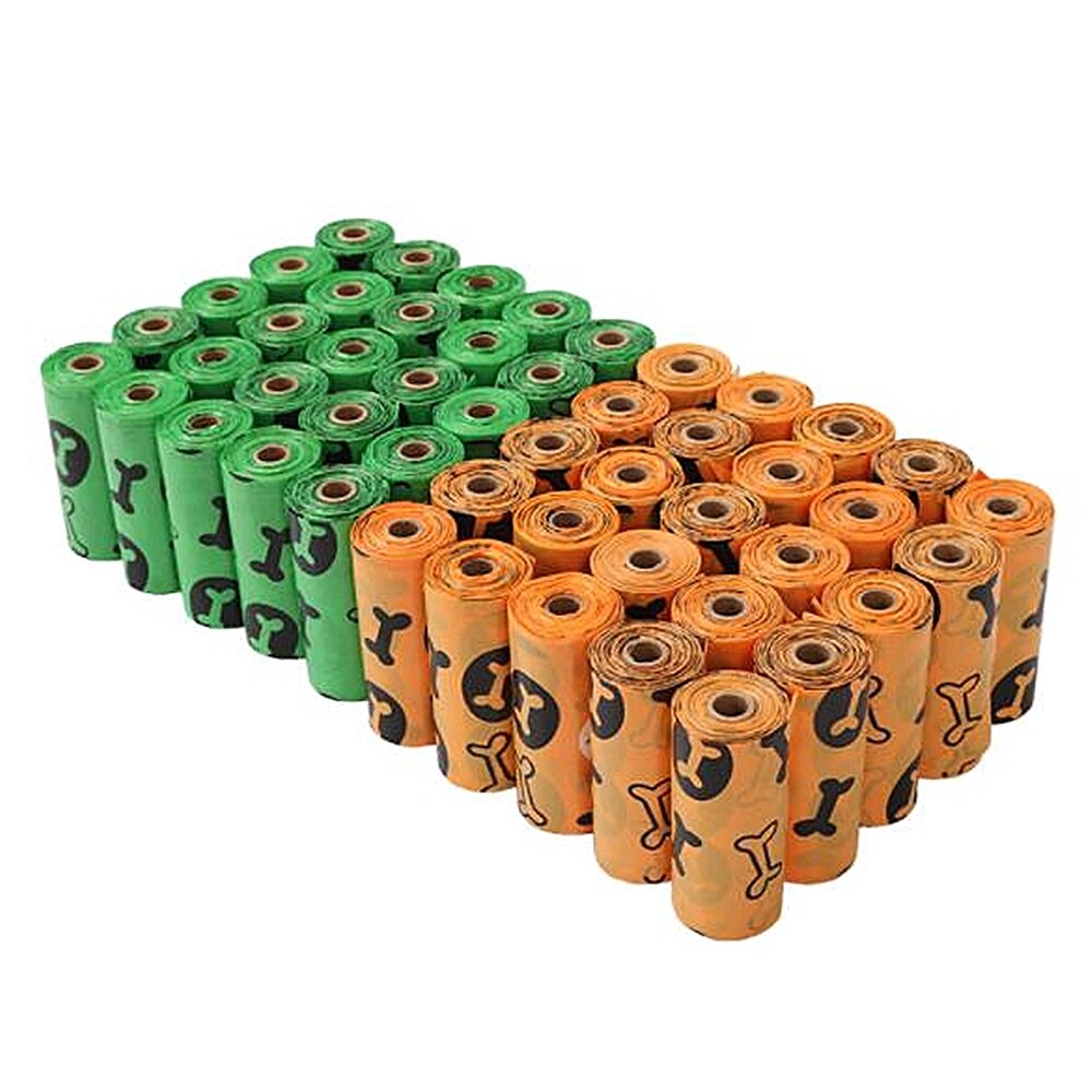 8 Rollen/Kasten Wert Pack Hund Dünger Tasche Abbaubar Einweg Müll Tasche Katze Dünger Tasche Haustier draussen Reinigung Müll tasche