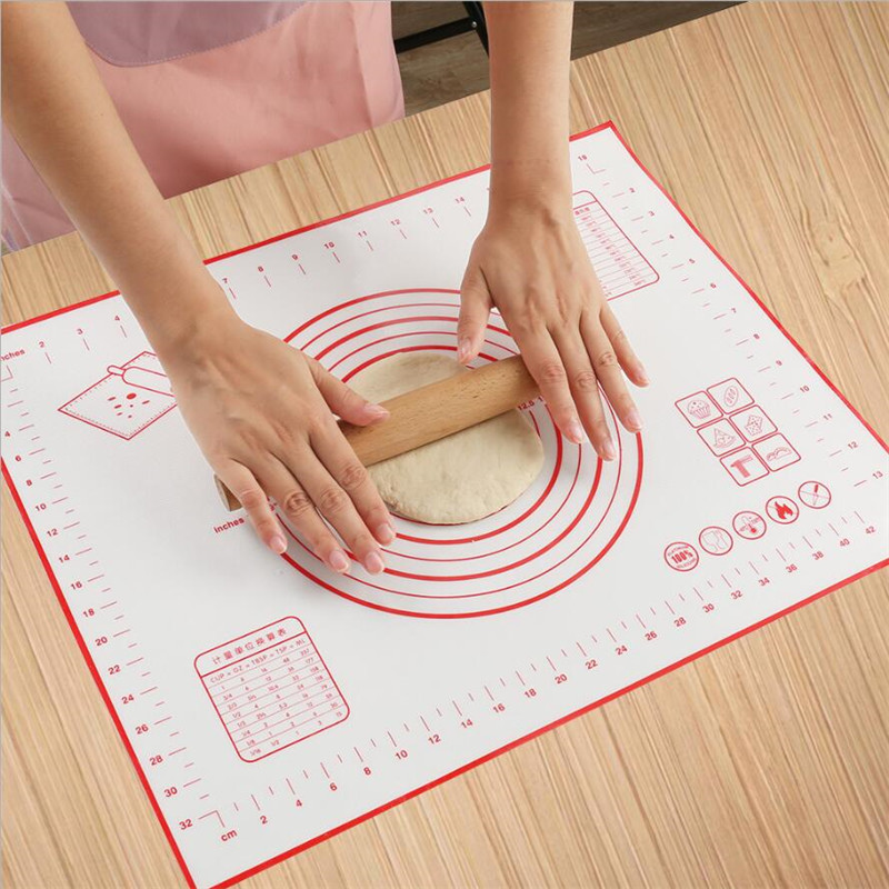 60*40CM Nicht-Stock Silikon zurück matt Pad Backen Blatt Glas Faser rollen Teig matt Cookie Macaron backen matt Gebäck Werkzeuge