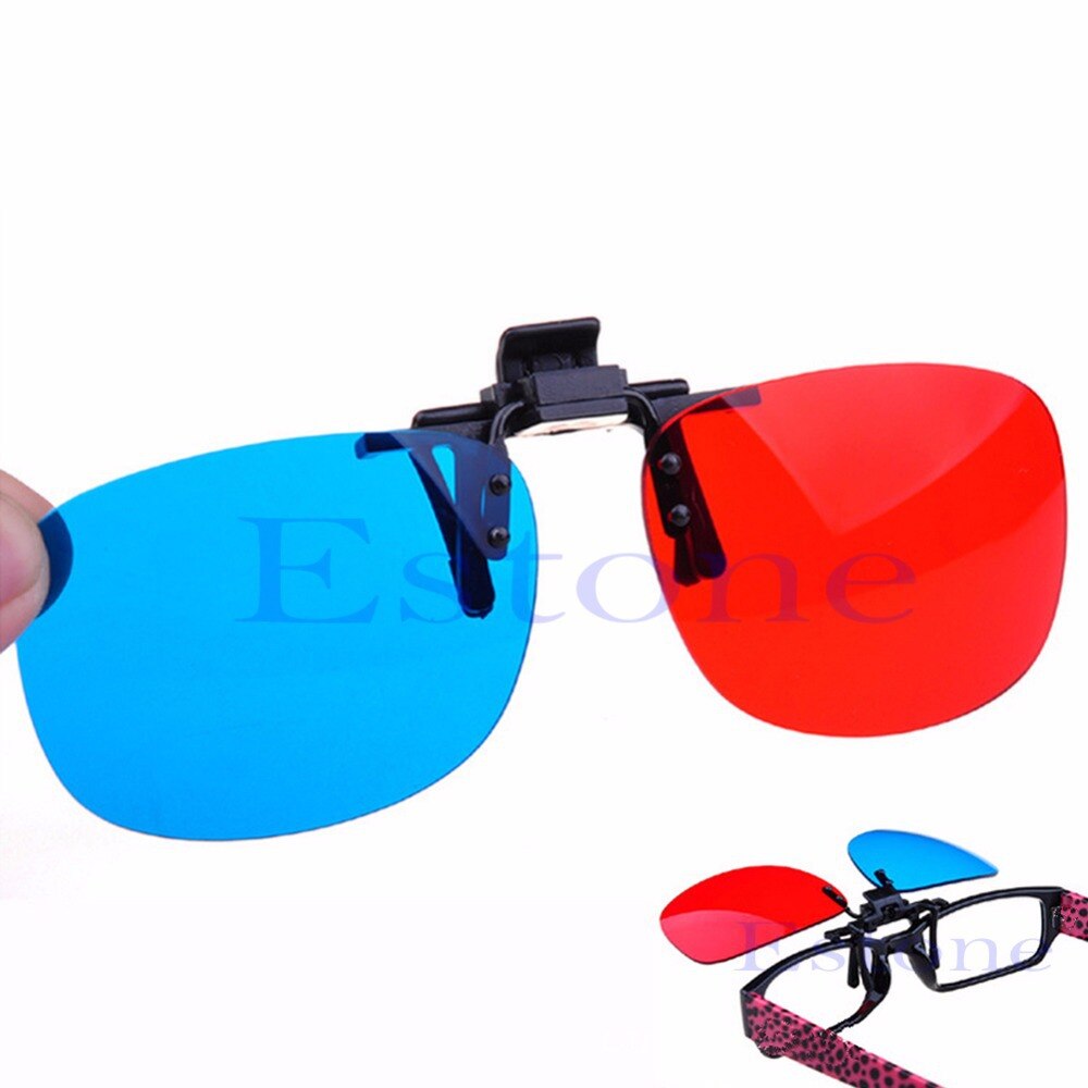 Neue verrotten Blau 3D Gläser Hängen Rahmen 3D Gläser Myopie Spezielle Stereo Clip Typ