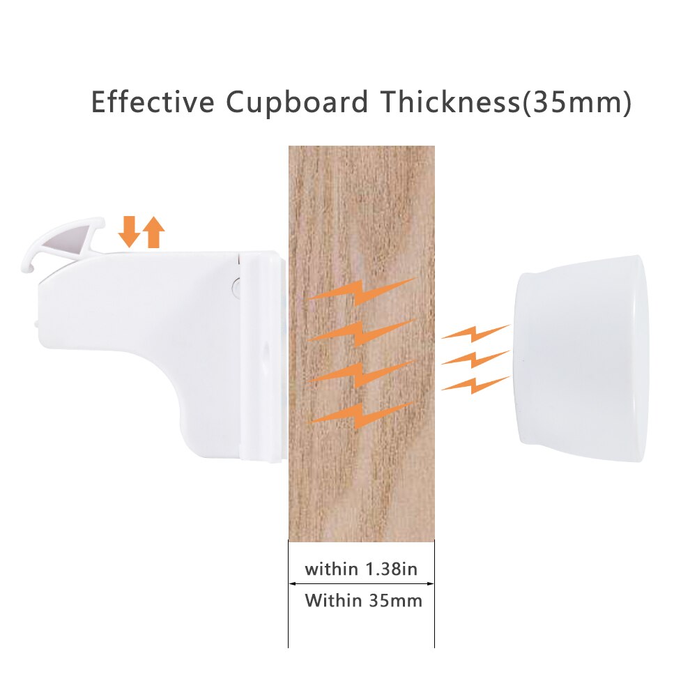 Art Sicherheit Schrank Schlösser Baby Beweis Magnetische sperren Nein Bohren Magnetische Klebstoff sperren für Schrank Schublade Schloss (12 Schlösser + 3 schlüssel)