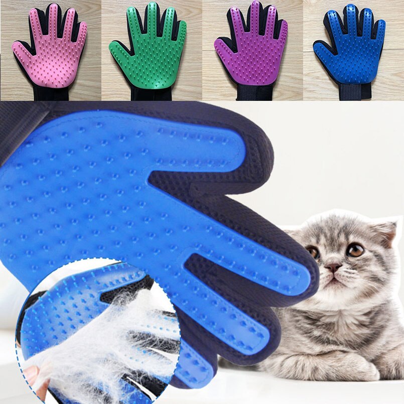 Ebene Pinsel Handschuhe Katze Reinigung Pinsel Finger Silikon Handschuhe Katze Hund Haustier Haar Entferner Handschuhe Katze Schönheit Haustier handschuh