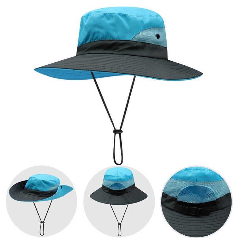 Balight Frauen Sonnenhut Kappe Ich bin Freien UV Schutz Faltbare Gittergewebe Breite Krempe Strand Angeln Kappe Sunbonnet Breiten Hütte einfarbig Kappe