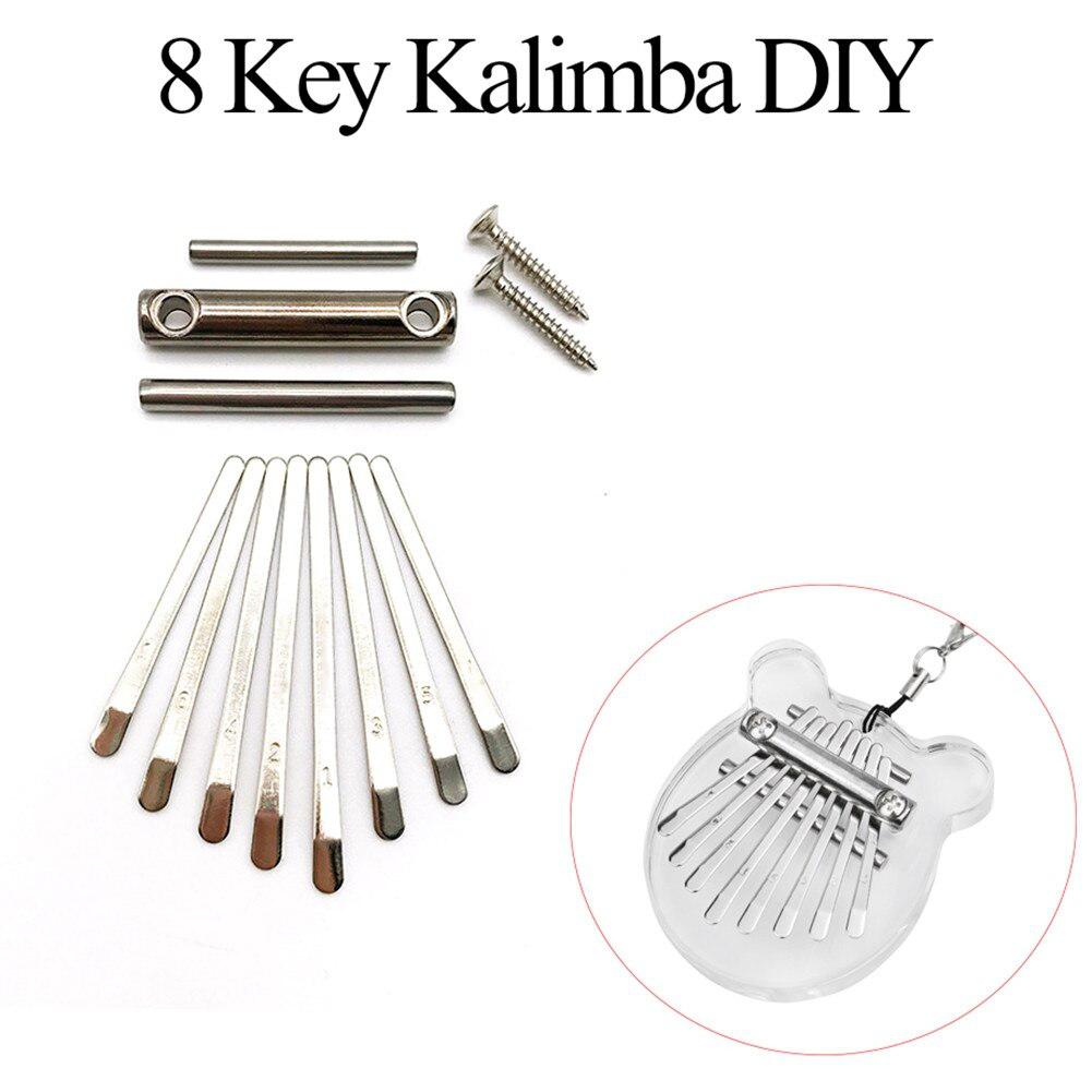 Kalimba Schlüssel Diy Daumen Klavier 8 Tasten Brücke Sattel Hardware- Pack Für Kalimba Daumen Klavier Mbira Diy Ersatz Teile Zubehör