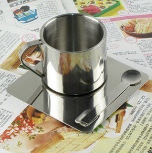 175ml exquisit doppelt Schicht Vakuum rostfrei Stahl Milch Getränk Tassen Kaffee Tassen einstellen