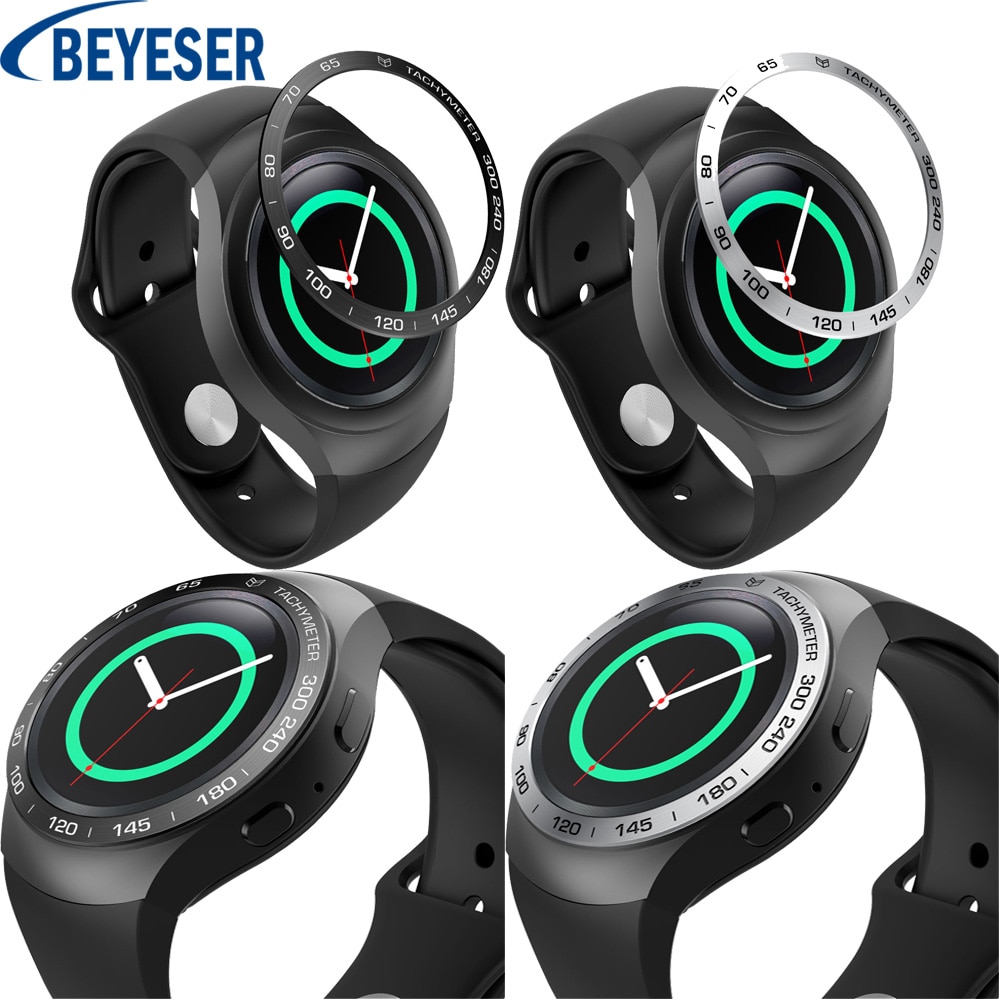 Stil Sport Clever Uhr Band Metall Schutz Kreis Lünette Ring Zubehör für Samsung Galaxis Uhr 42mm/S2 SM-R720