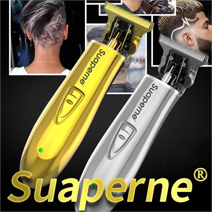 10W Metall Haar Haarschneidemaschine kabellos Haar Trimmer 5-rastfenster Bart Trimmer USB Aufladbare Haar Cutter Tragbare Haarschnitt Styling