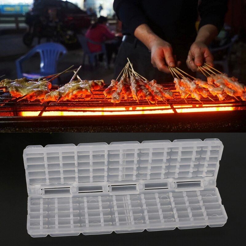 BBQ Grill Fleisch Spieß Maschine Braten Schnur Gerät Tragbare Kebab Hersteller Werkzeug 19QE