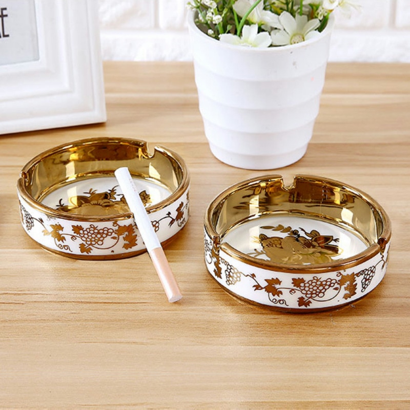 Haushalt wohnzimmer Europäischen hoch-Klasse keramik aschenbecher persönlichkeit Trend multi-funktion ohne abdeckung große aschenbecher