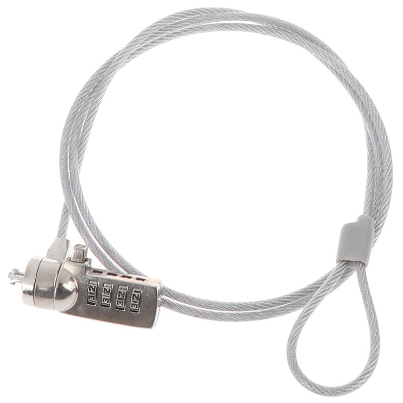 4 Ziffer Sicherheit Passwort Computer sperren Anti-diebstahl Kette Für Notizbuch PC Laptop Anti-Diebstahl sperren Kombination Sicherheit schloss