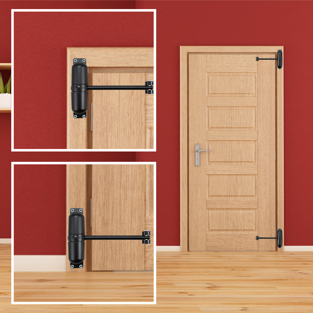 Rad Rolle Frühjahr Automatische Tür Näihr Einstellbar Oberfläche Montiert Feuer Bewertet Tür halt Sicherheit Tür Tor Näihr drinnen Outdor