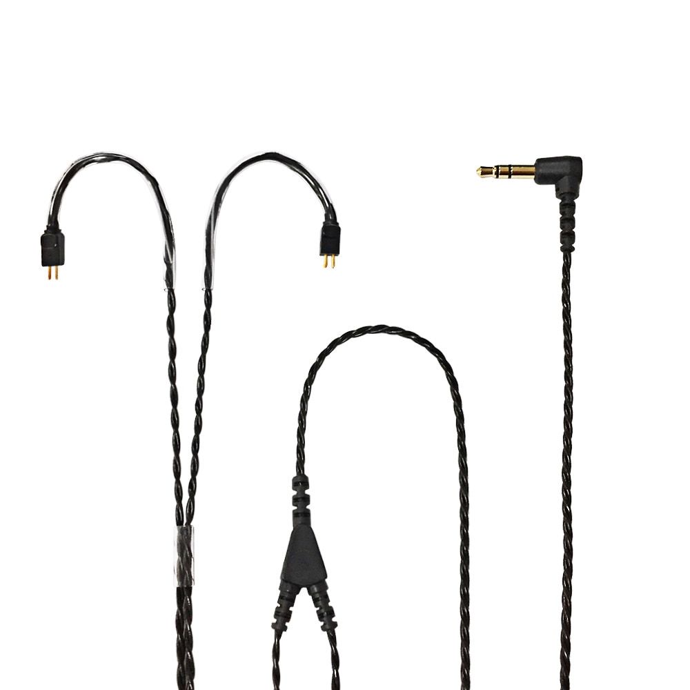 Geflochtene Kopfhörer Kabel Ersatz Kopfhörer Kabel 0,78mm 2 Stift Anschluss 3,5mm Stereo Stecker Stecker Für in Ohr Monitore