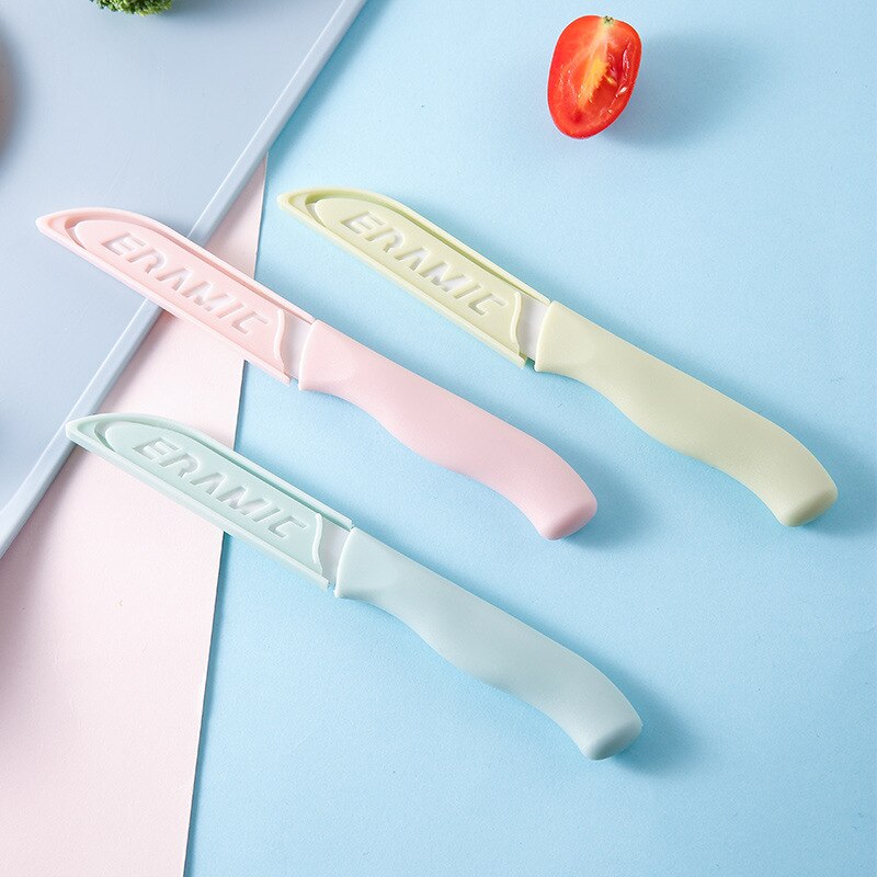 Haushalt Keramik Obst Messer Mini Kleine Anzahl Nette Tragbare Multi-Funktion Scharf Porzellan Zitrone Obst Messer