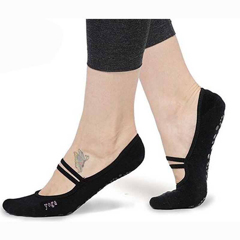 Sport Yoga Pantoffel Frauen Anti Unterhose Baumwolle Radfahren Socken Damen Pilates Socken Ballett Ferse Schutz Professiona Yoga tanzen Socken