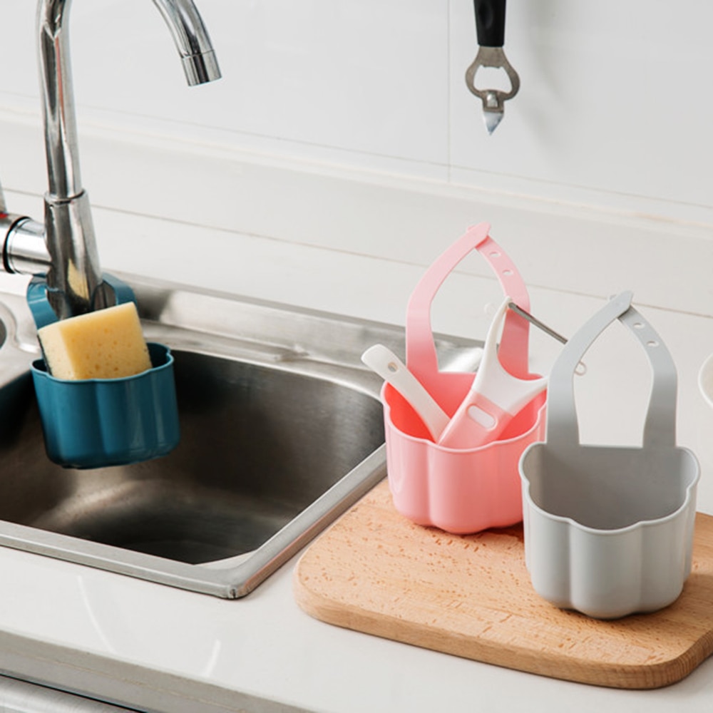 Küche Waschbecken Abfluss Gestell Schwamm Seife Schutt Gestell Hängende Lagerung Korb Wasserhahn Organizer Tragbare Werkzeug Für Küche Schlecht