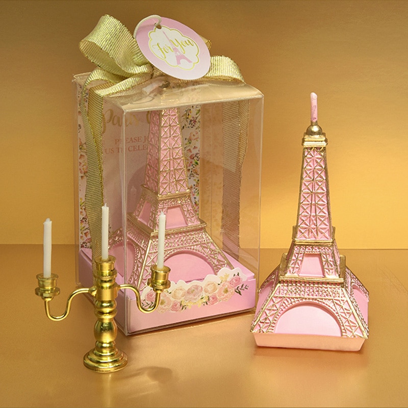 Kreative Mini Eiffelturm Geburtstag Kerze Romantische Valentinstag Bitten Kunst Kuchen Kerze Partei Hochzeit freundlicher Geburtstag