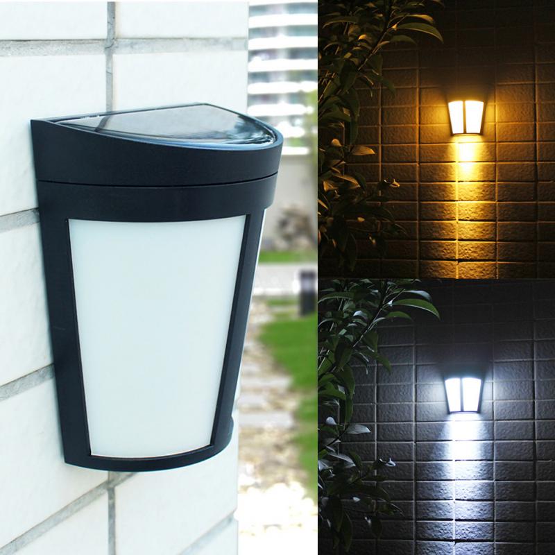 IP65 Wasserdichte Solar- Freien Energie Sensor Licht Zauberstab Lampe Garten Innenhof Licht Zaun Licht Veranda Lampe Weiß/Warmweiß