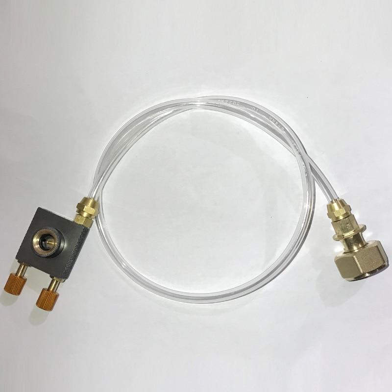 draussen Camping Gasherd Propan Nachfüllung Adapter Gas Flache Zylinder Panzer Koppler Adapter Gas Ladung mit Druck Linderung Ventil