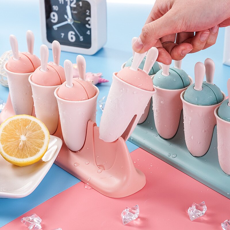 Silikon Eis bilden Eis Würfel Popsicle DIY Formen Hausgemachte Karikatur Eis bilden Popsicl Eis Nachtisch Schimmel Backen Werkzeug