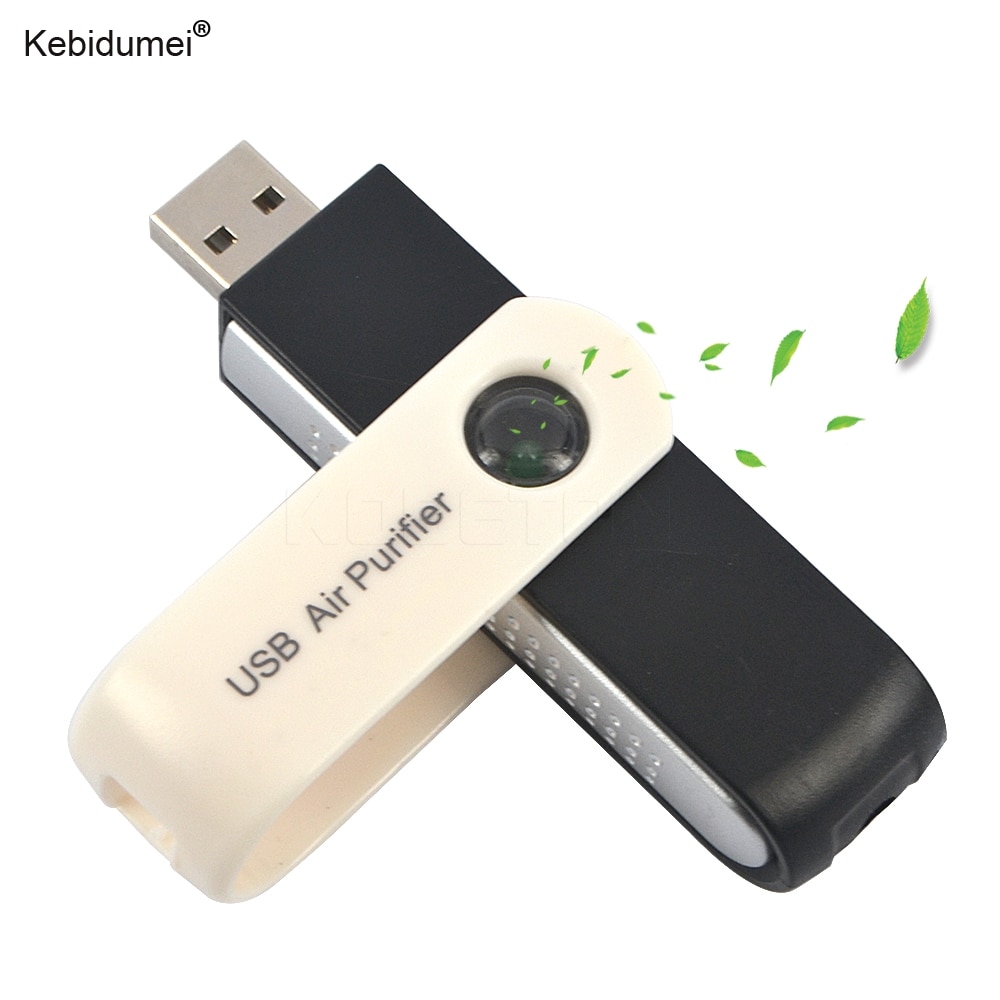Kebidumei Mini USB Luft Reiniger Auto Tragbare USB ionisch Luft Reiniger Ionisator Luft Luftreiniger USB Adapter für Computer Auto PC