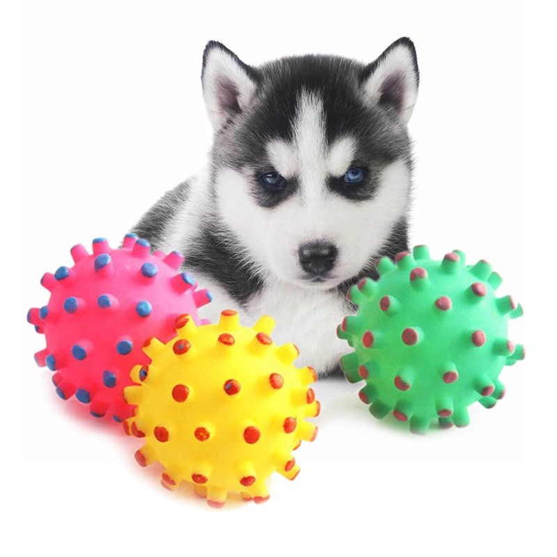 Heiße Neue Lustige Haustiere Hund Welpen Katze Ball Zähne Spielzeug Kauen Klang Hunde Spielen Holen quietschen Spielzeug Hund Spielzeug Haustier liefert