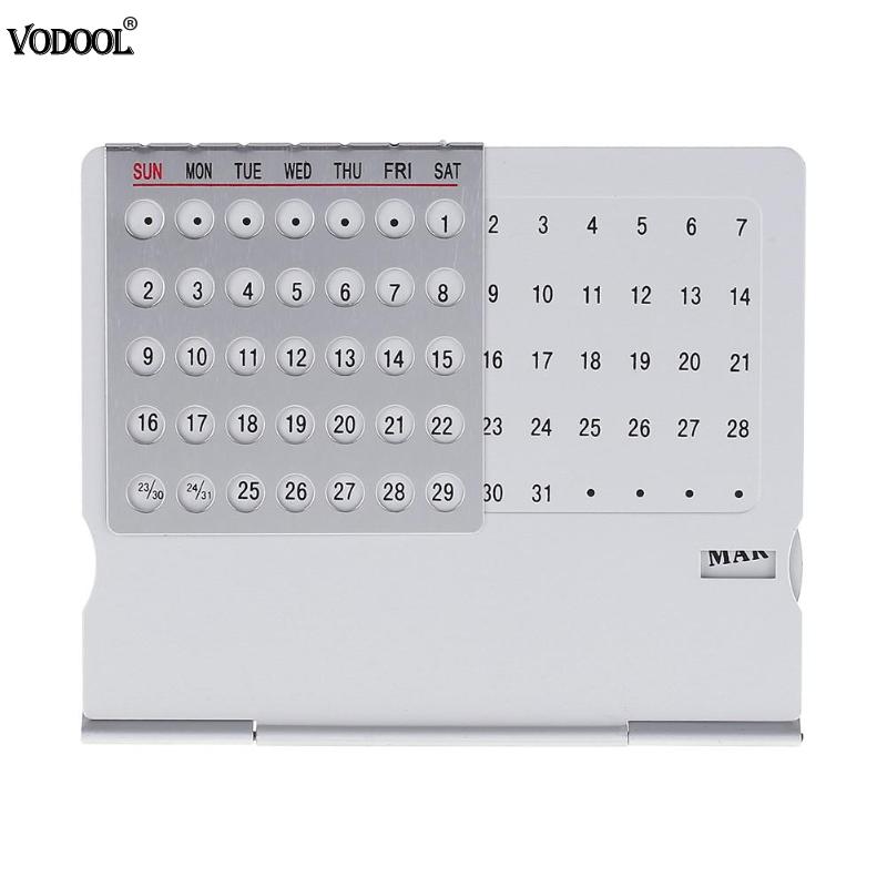 VODOOL Einzigartige Super ewig 100 Jahre Kalender Tisch Schreibtisch Dekoration Langlebig Ewige Stehen Schreibtisch Kalender Büro Liefert