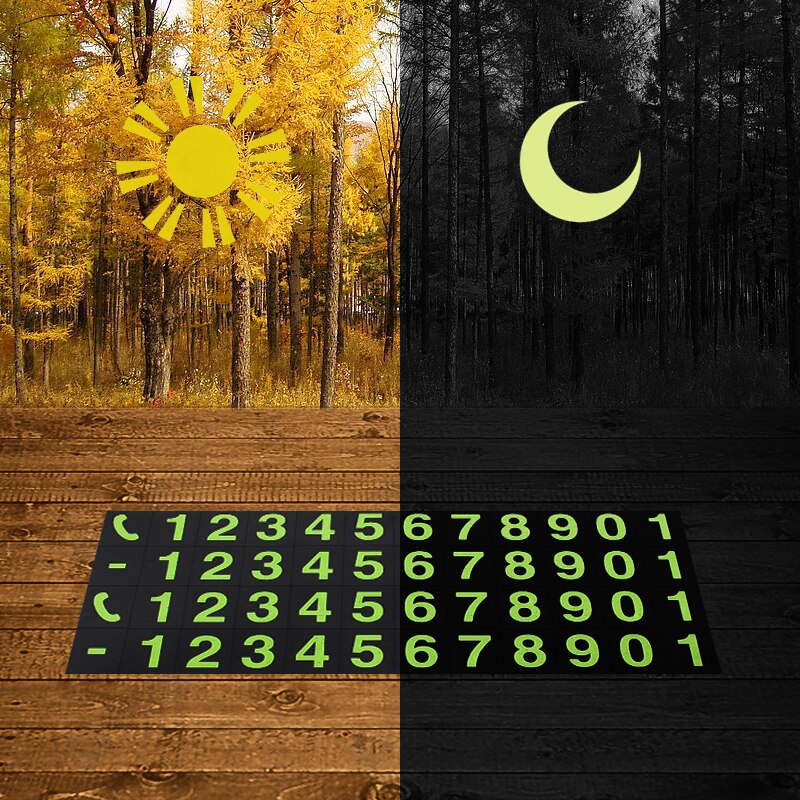 4 gruppen Auto Temporäbetreffend Parkplatz Karte Telefon Anzahl Karte Platte Park Anschlag Aufkleber Telefon Anzahl Digitale Auto-Styling Zubehör