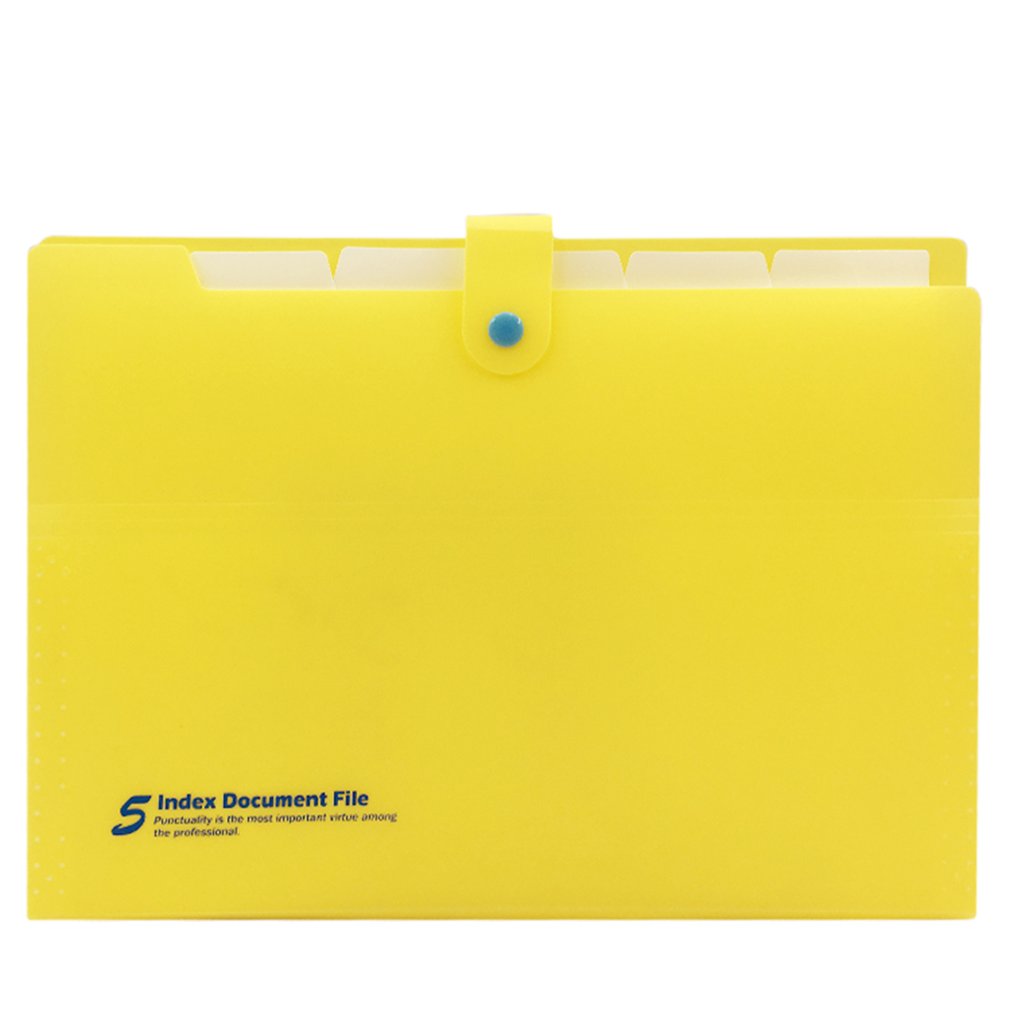 Delikatessen 5 stücke Datei Ordner Orgel Tasche A4 Veranstalter Papier Halfter A4 Größe Dokument Ordner Büro Schule Liefert (Zufällig farbe)